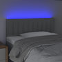 Voir la diapositive 3 : VIDAXL Tete de lit a LED Gris clair 100x5x78/88 cm Tissu