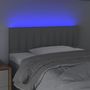 Voir la diapositive 3 : VIDAXL Tete de lit a LED Gris clair 100x5x78/88 cm Tissu