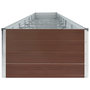 Voir la diapositive 4 : VIDAXL Lit sureleve de jardin Acier galvanise 600x80x45 cm Marron