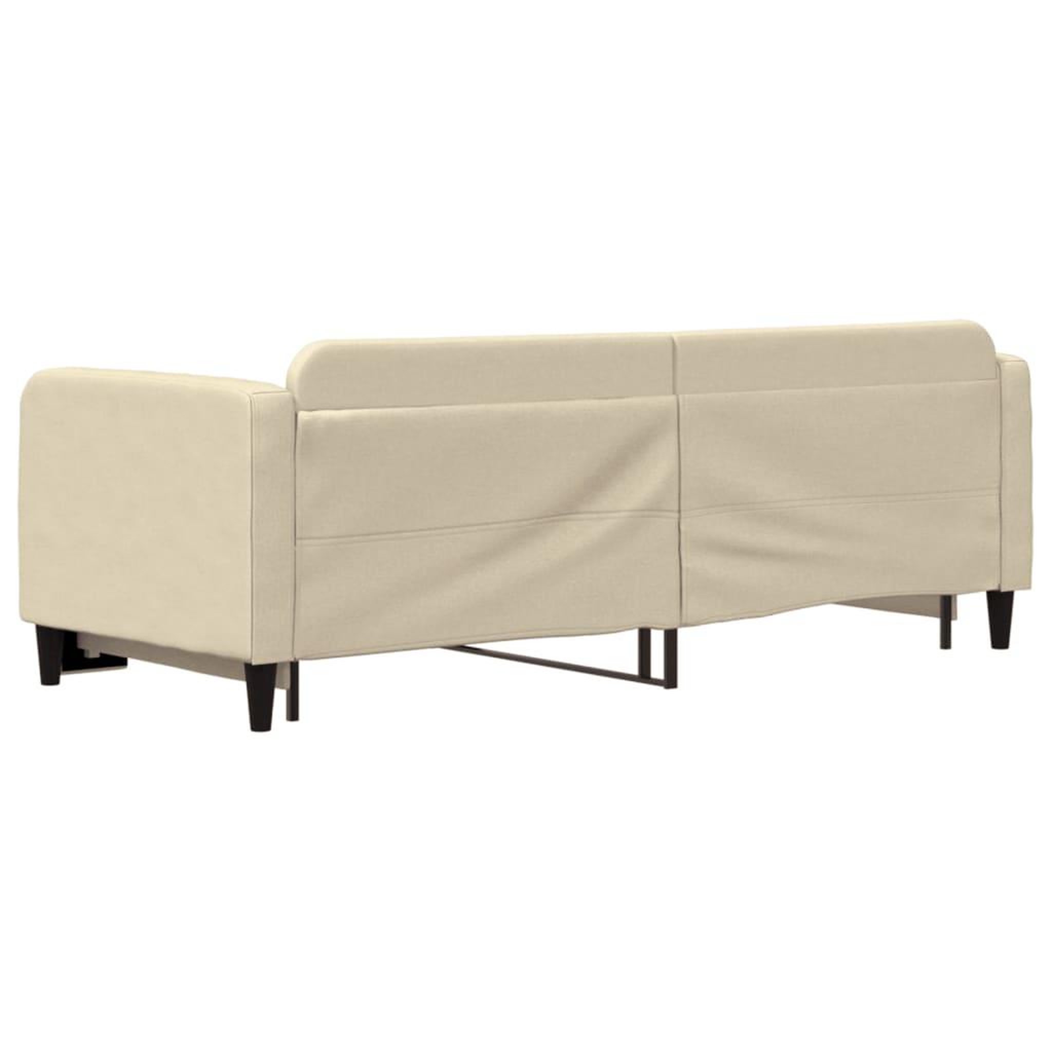Voir la diapositive 5 : VIDAXL Lit de jour avec gigogne sans matelas creme 80x200 cm
