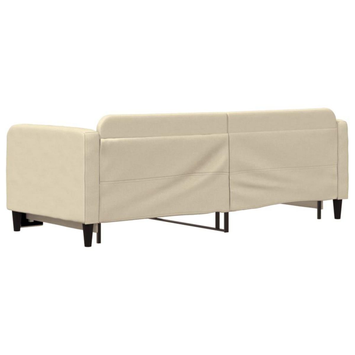 VIDAXL Lit de jour avec gigogne sans matelas creme 80x200 cm