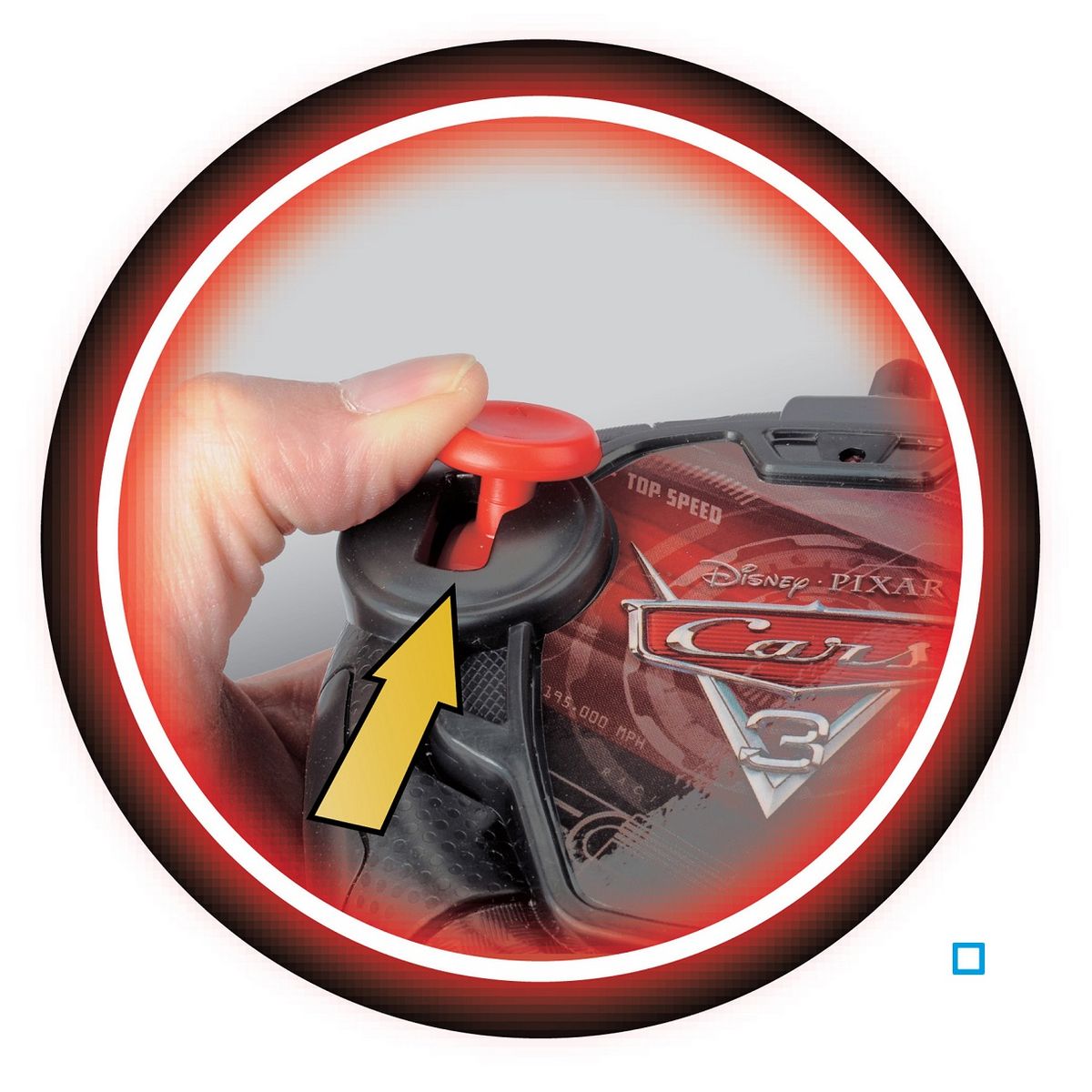 MAJORETTE Voiture Radiocommandée 1/24 - Flash Mc Queen Cars 3