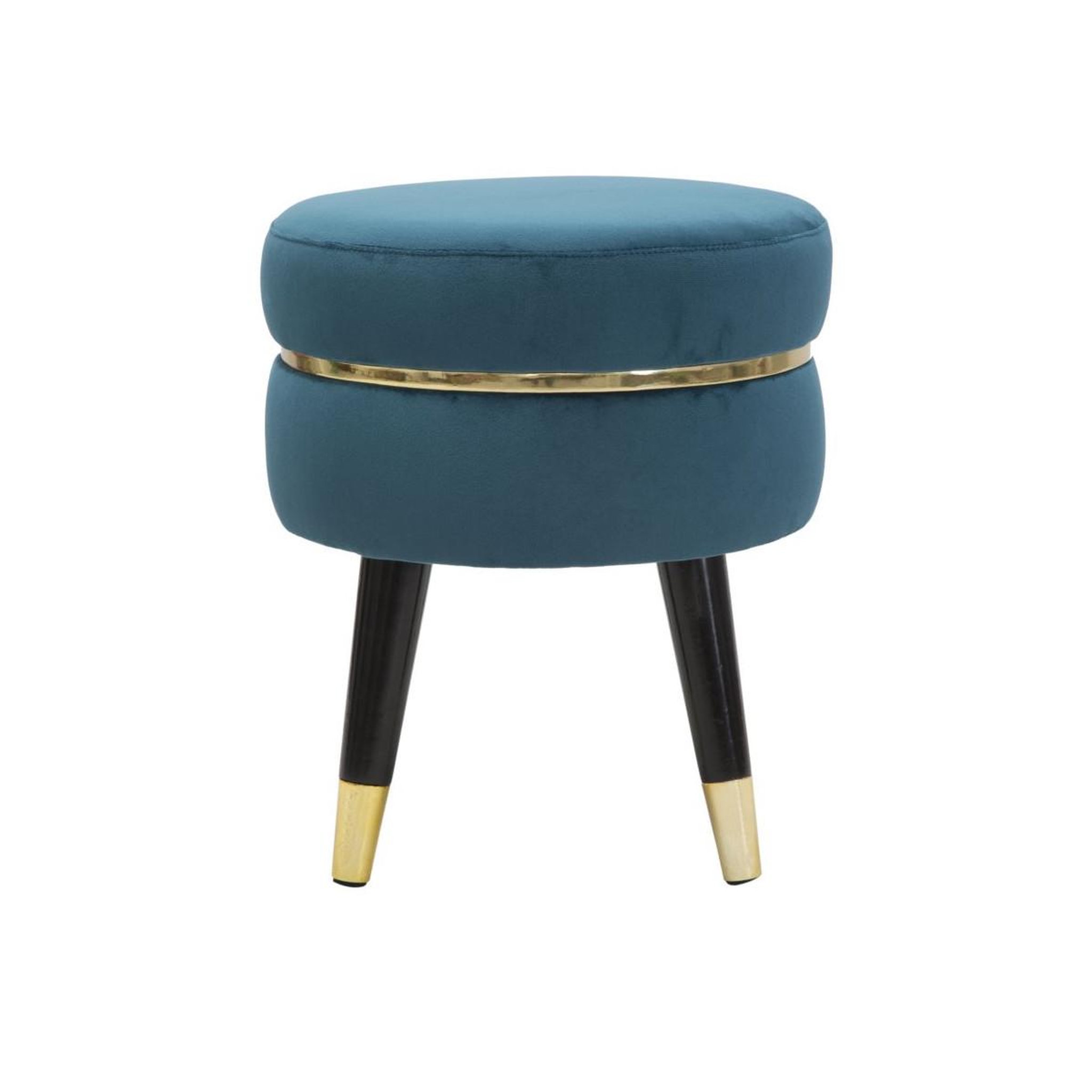 Voir la diapositive 2 : Paris Prix Tabouret design  paris  40cm bleu & or