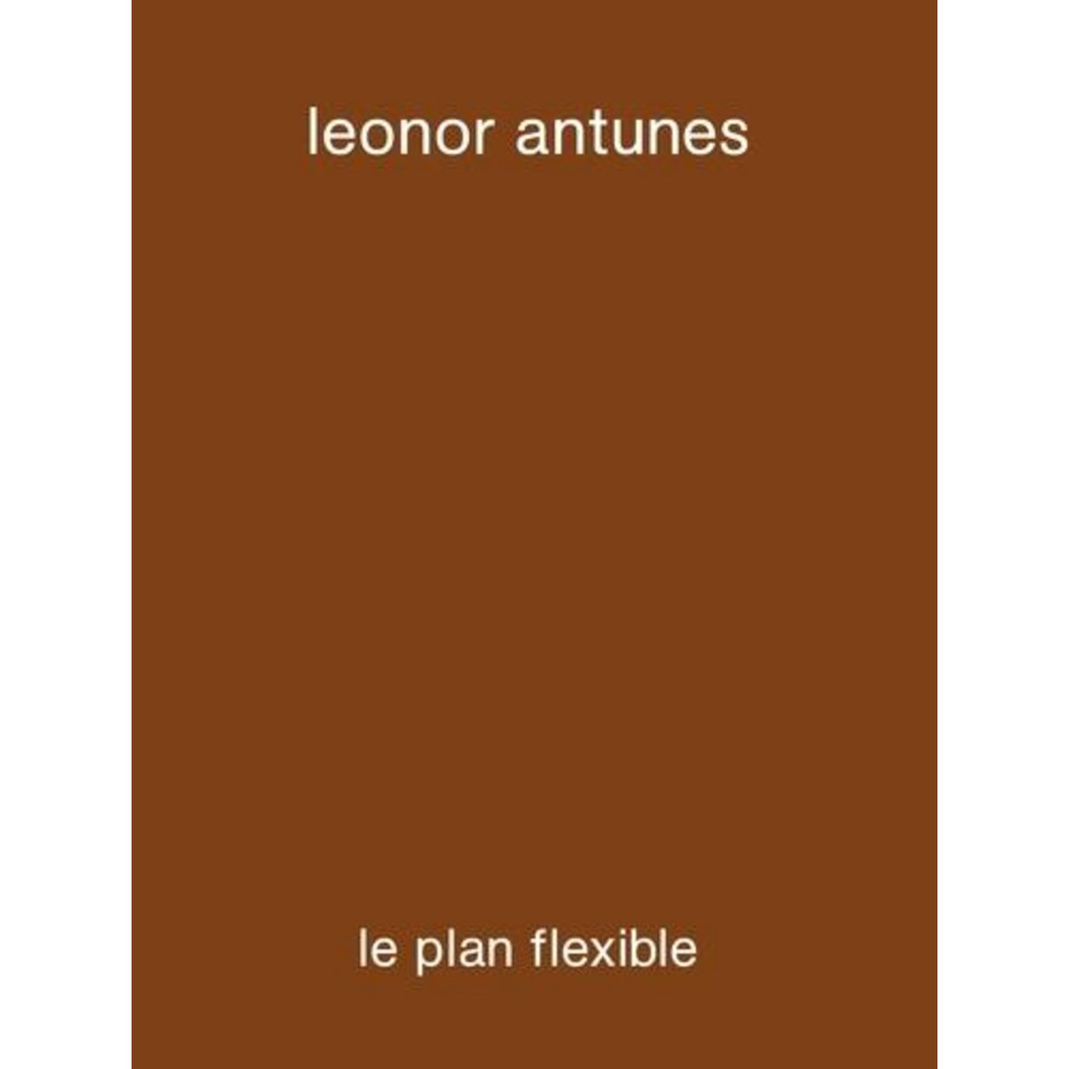 LE PLAN FLEXIBLE, Antunes Leonor