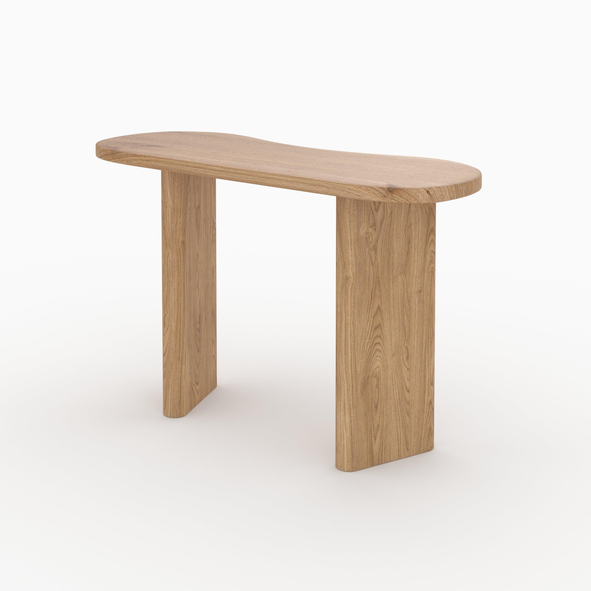 Voir la diapositive 5 : MAISON PAVANE Console en bois massif de mindi-brandan