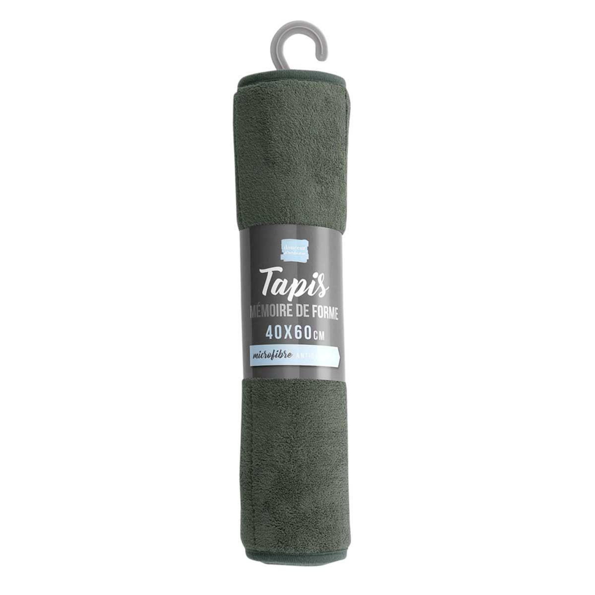 Voir la diapositive 2 : Douceur d'Intérieur Tapis de bain mémoire de forme  vitamine ii  40x60cm kaki
