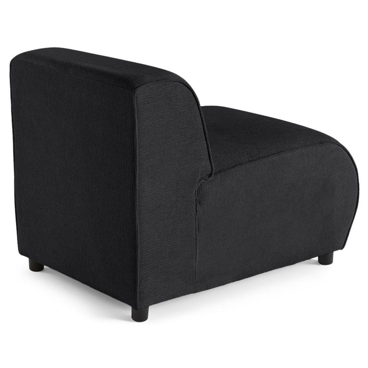 LISA DESIGN Suaro - module d'assise sans accoudoirs en tissu texturé