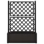 Voir la diapositive 4 : VIDAXL Lit sureleve de jardin treillis systeme d'arrosage Anthracite