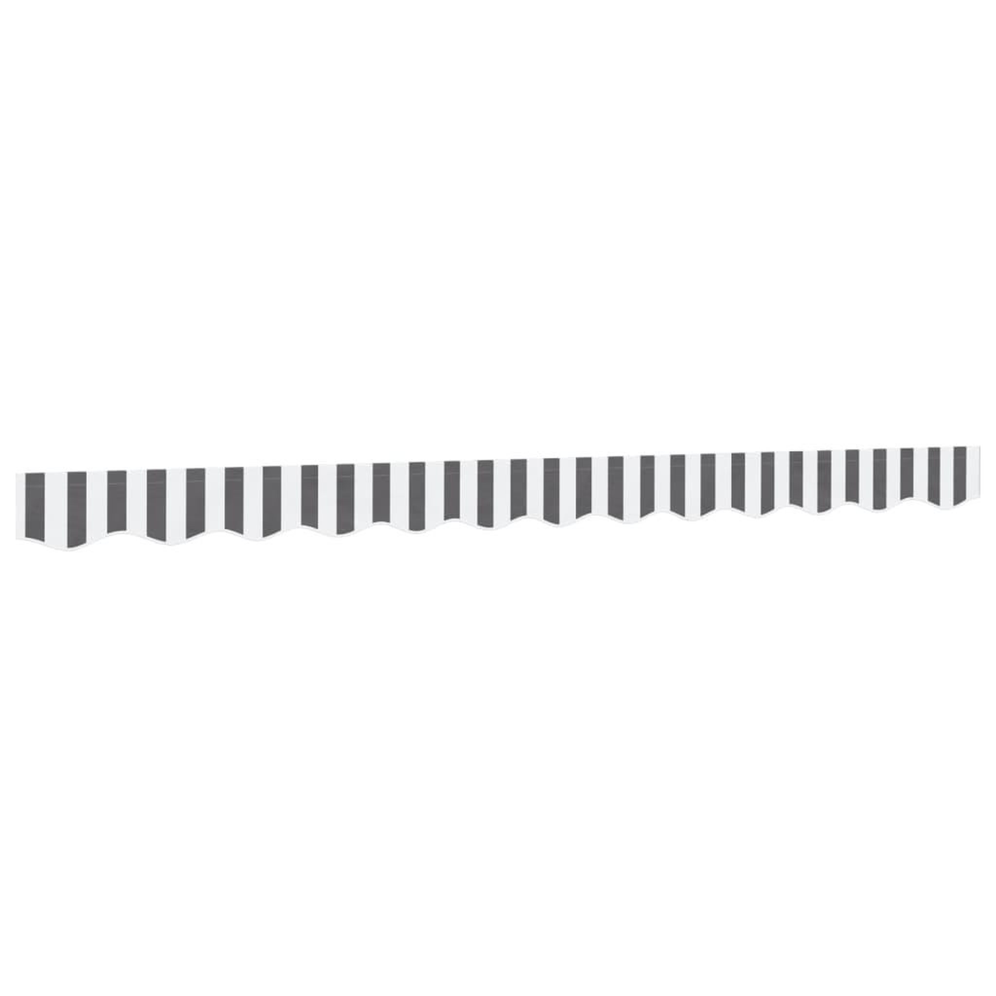 Voir la diapositive 2 : VIDAXL Tissu de remplacement de cantonniere d'auvent anthracite blanc