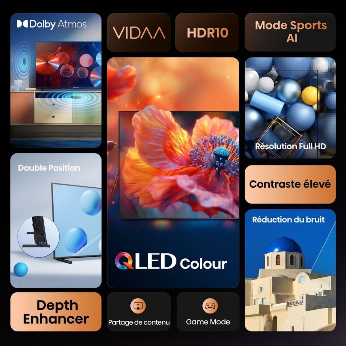 Hisense TV LED 40A5Q 2025 (100cm)