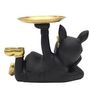 Voir la diapositive 4 : Paris Prix Vide-Poche Statue  Bulldog  27cm Noir