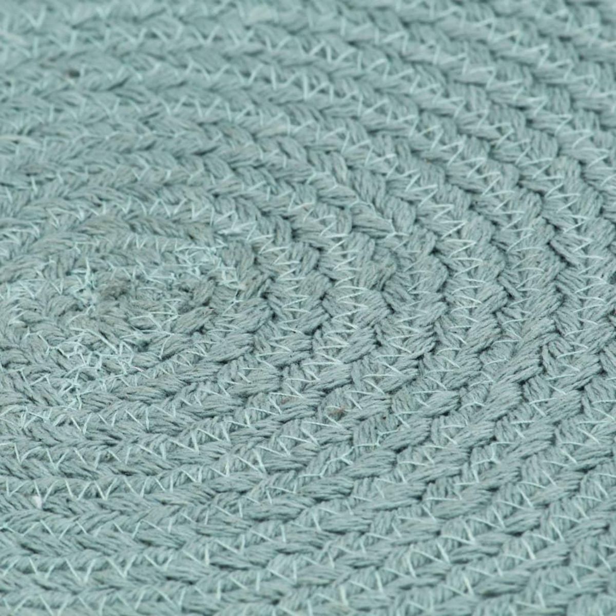 VIDAXL Napperons 6 pcs Vert Plain 38 cm Rond Coton