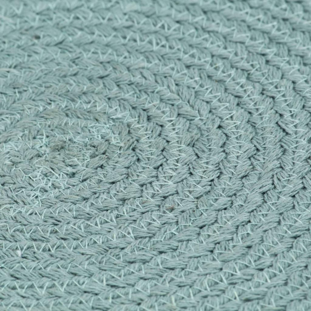 VIDAXL Napperons 6 pcs Vert Plain 38 cm Rond Coton