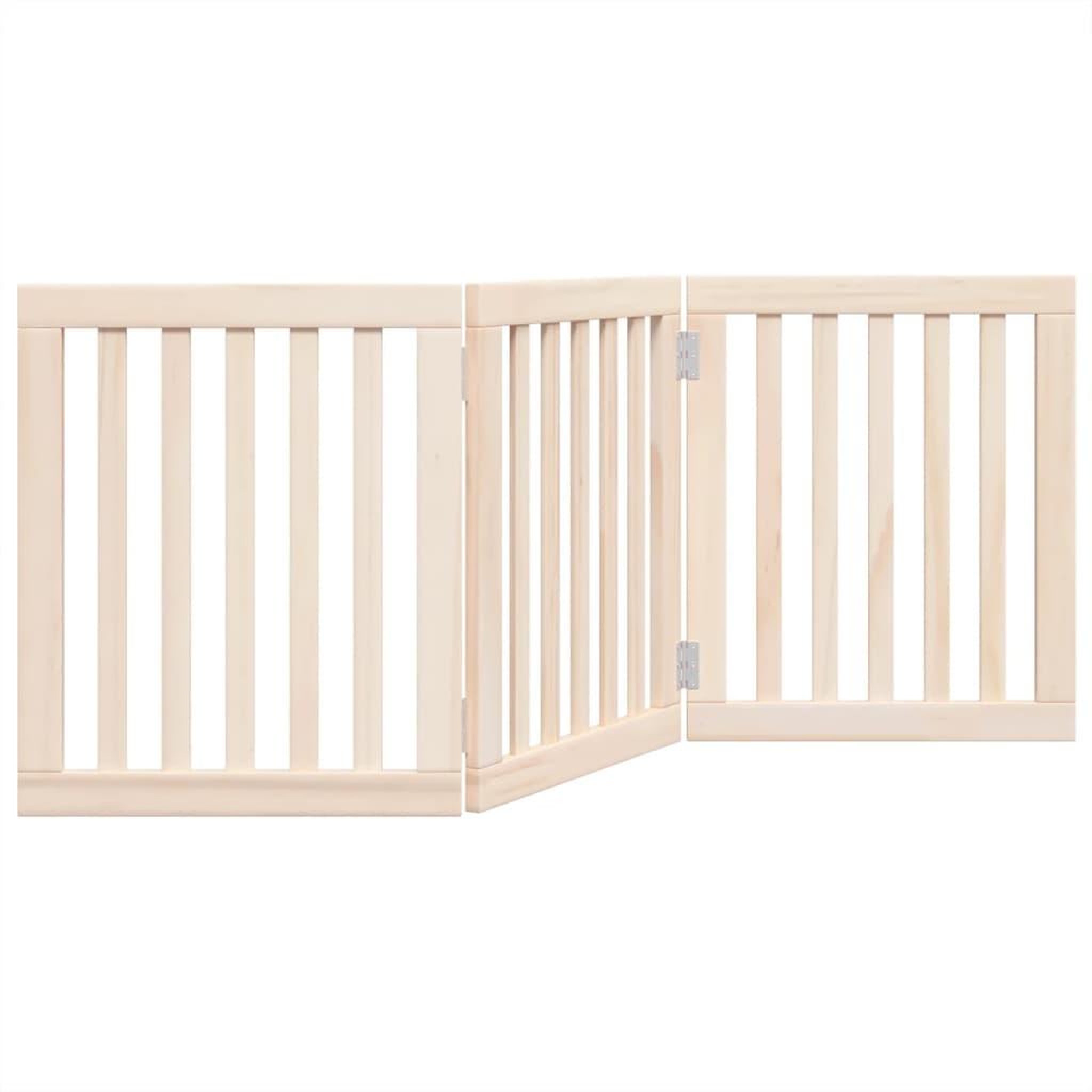 Voir la diapositive 2 : VIDAXL Barriere pour chien pliable 3 panneaux 150 cm bois de peuplier
