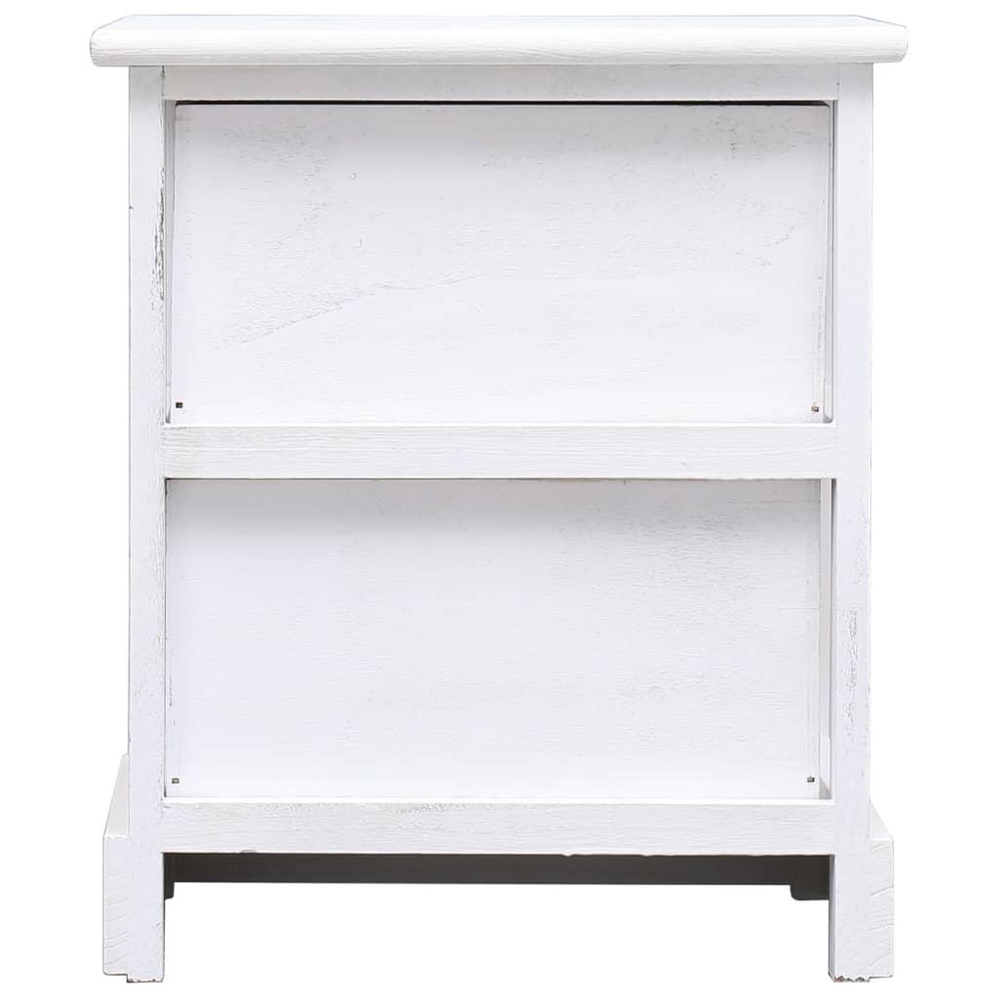 Voir la diapositive 3 : VIDAXL Table de chevet Blanc 38x28x45 cm Bois de Paulownia