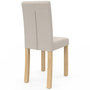 Voir la diapositive 4 : ID MARKET Lot de 6 chaises POLGA capitonnées mix color taupe, beige et marron