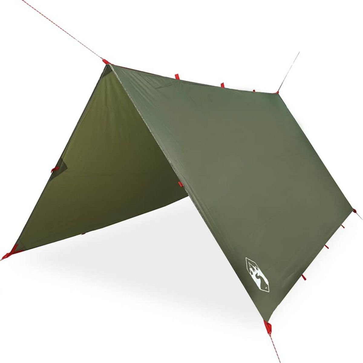 VIDAXL Bache de camping vert olive 306x306 cm impermeable