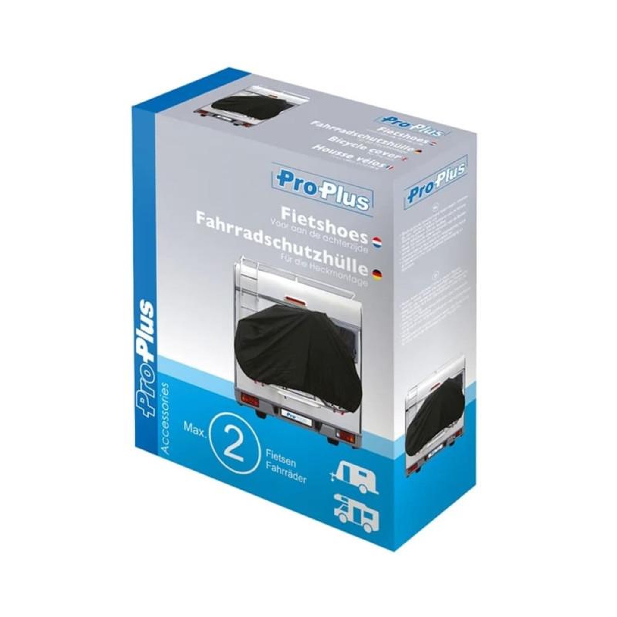Voir la diapositive 5 : PROPLUS ProPlus Housse de vélo pour 2 vélos sur porte bagages sur timon