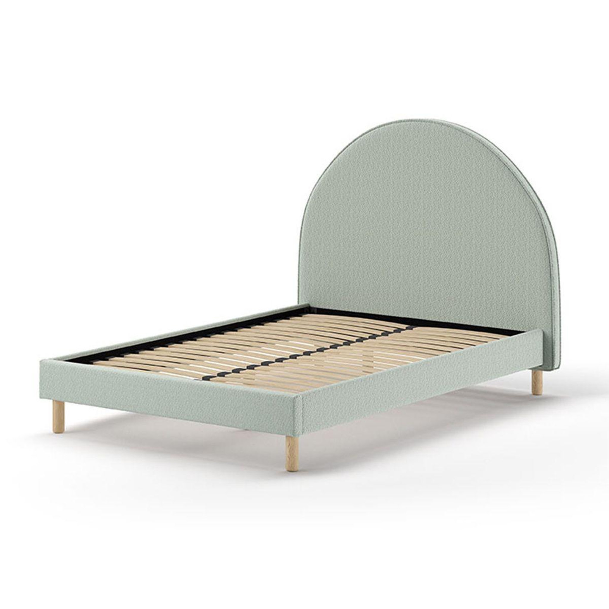 Voir la diapositive 2 : Paris Prix Lit adulte bouclé  moon  140x200cm vert