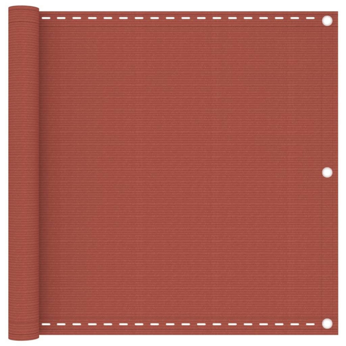 VIDAXL Ecran de balcon Terre cuite 90x600 cm PEHD