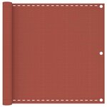 VIDAXL Ecran de balcon Terre cuite 90x600 cm PEHD