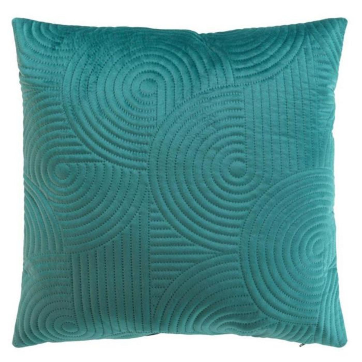 Paris Prix Housse de Coussin en Velours  Circles  40x40cm Bleu