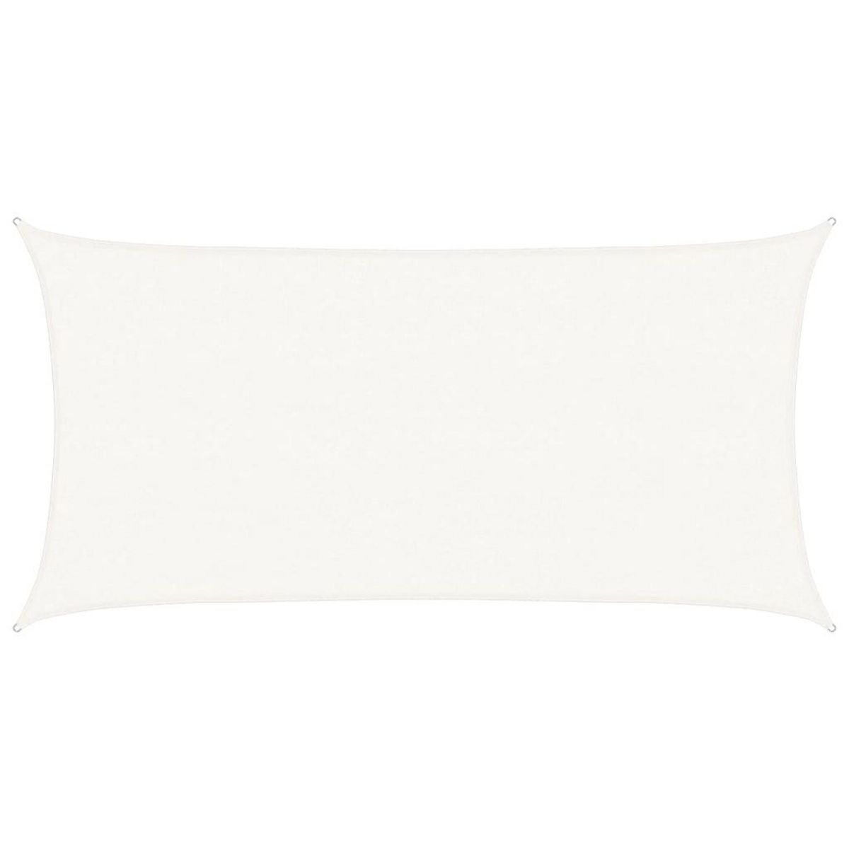 VIDAXL Voile d'ombrage 160 g/m^2 Blanc 2,5x5 m PEHD