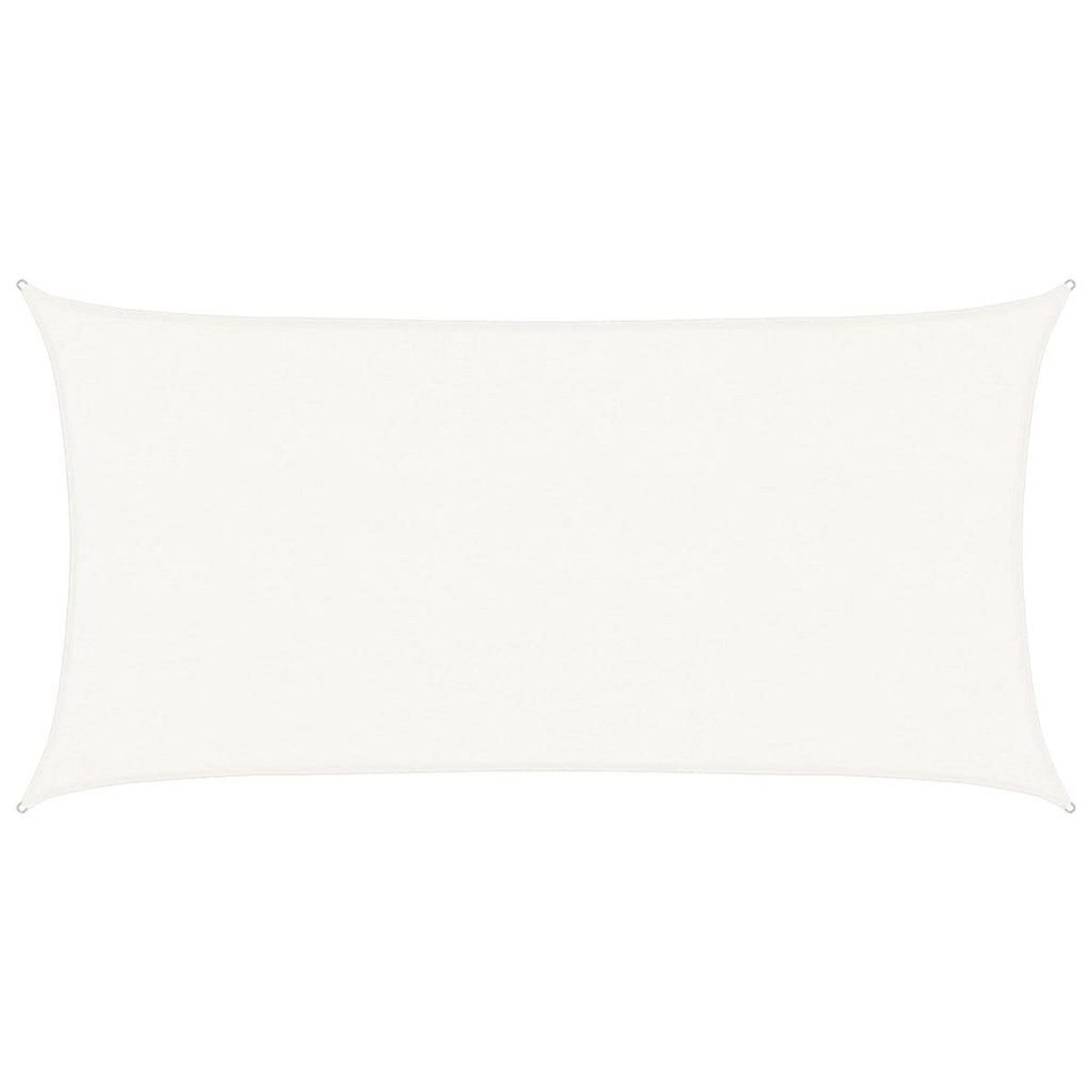 VIDAXL Voile d'ombrage 160 g/m^2 Blanc 2,5x5 m PEHD