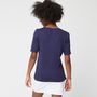 Voir la diapositive 2 : IN EXTENSO T-shirt manches courtes bleu marine femme