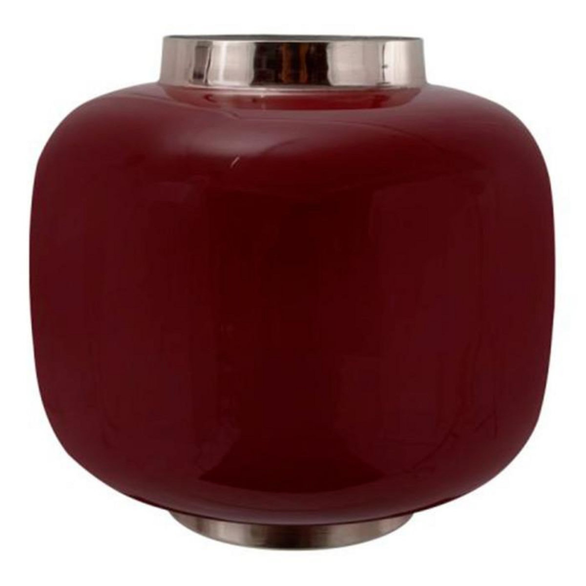 Paris Prix Vase Rond Design  Typo  20m Prune & Argent