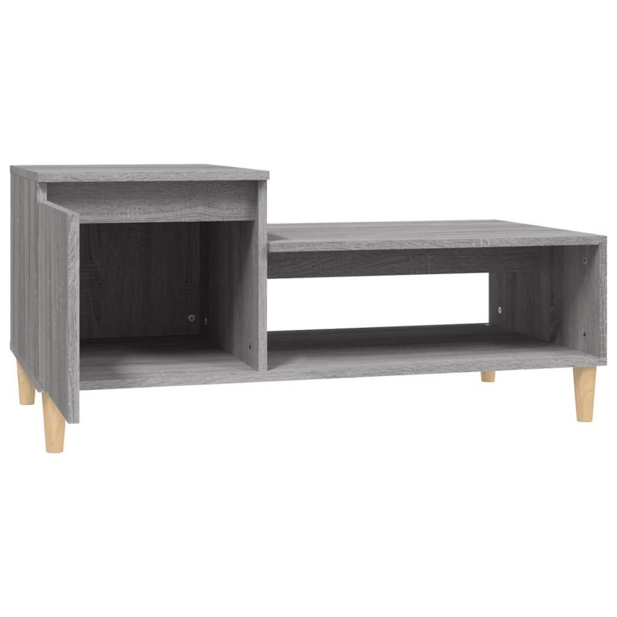 VIDAXL Table basse Sonoma gris 100x50x45 cm Bois d'ingenierie