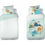 Voir la diapositive 3 : Home collection Parure housse de couette 2pcs 140x200cm 100%coton 57fils dilia
