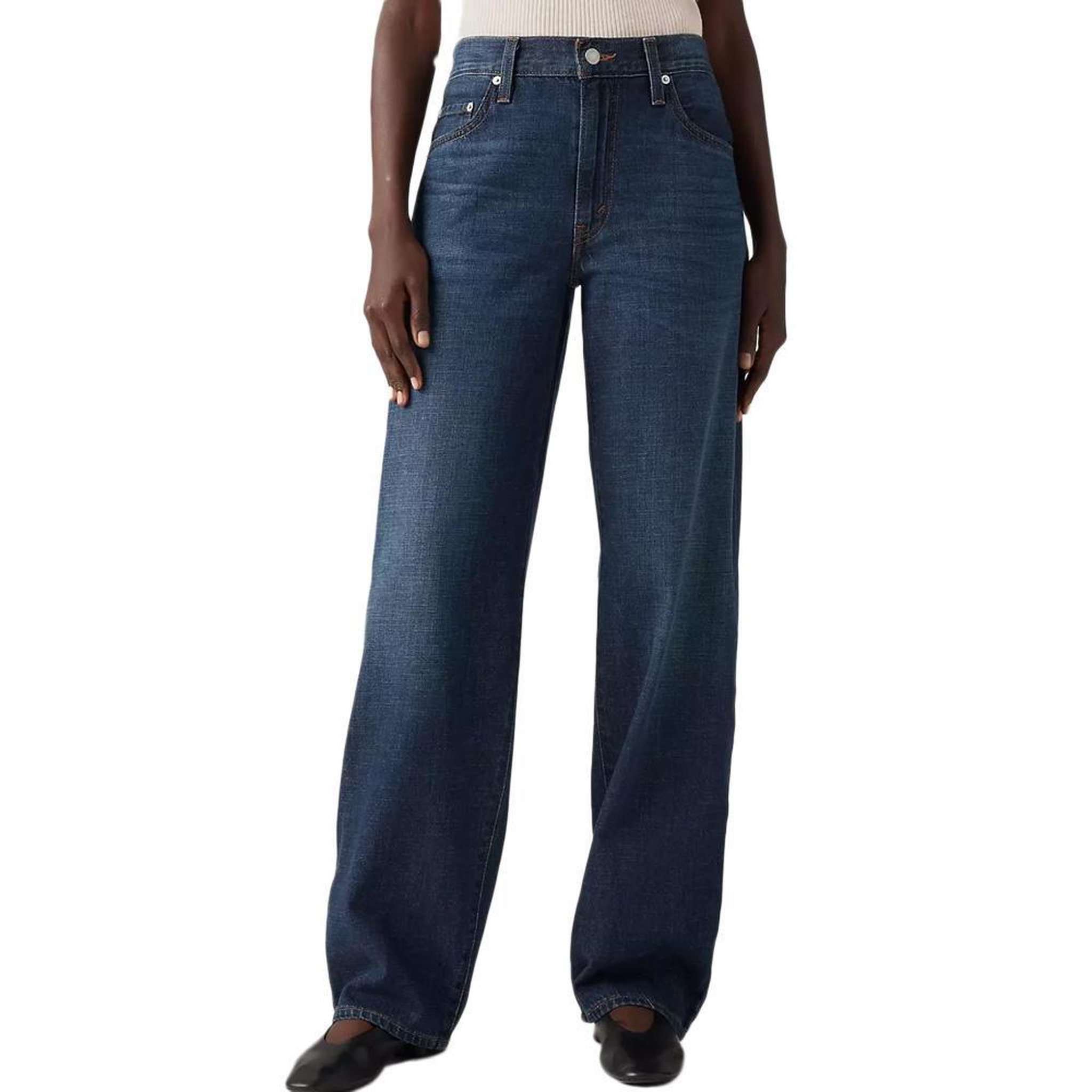 Levi's Jean Evasé  Femme Levi's Baggy. Coloris disponibles : Bleu