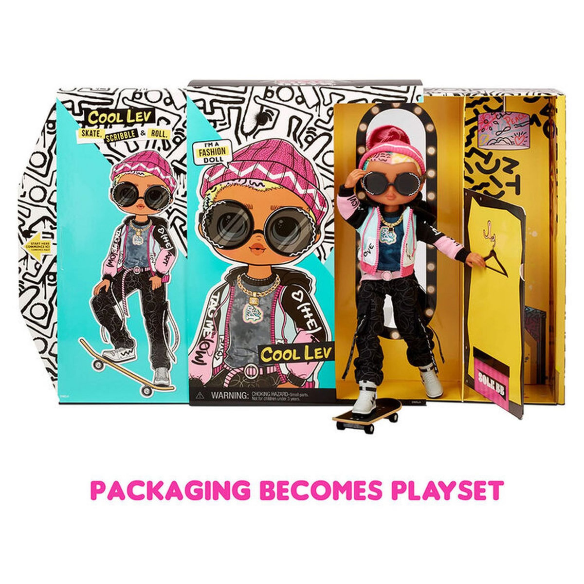 MGA Poupée-mannequin LOL Surprise OMG Guys, Cool Lev
