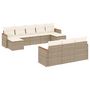Voir la diapositive 2 : VIDAXL Salon de jardin avec coussins 10 pcs beige resine tressee