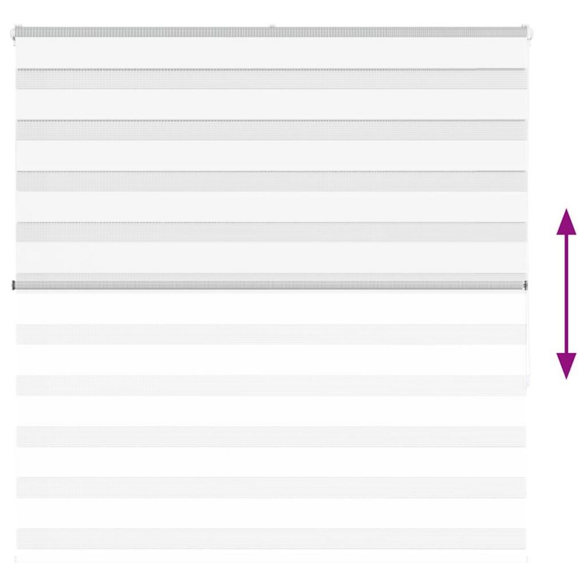 VIDAXL Store zebre blanc 145x150 cm largeur du tissu 140,9cm polyester