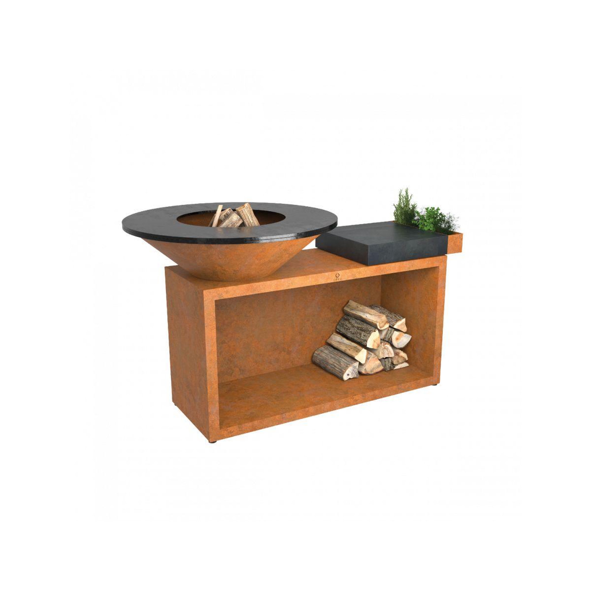 OFYR Brasero island corten85 ceramic darkgrey oi3c85c
