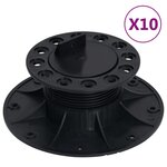 VIDAXL Pieds de terrasse reglables 10 pcs 60-88 mm