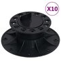 Voir la diapositive 1 : VIDAXL Pieds de terrasse reglables 10 pcs 60-88 mm