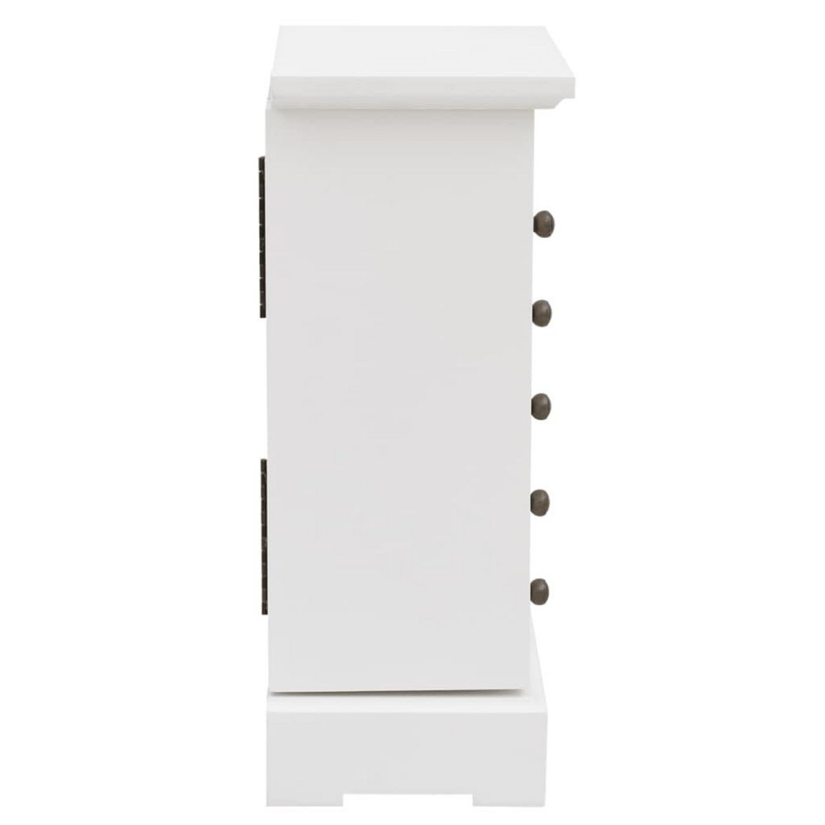 VIDAXL Boîte a bijoux avec miroir MDF 25 x 13,5 x 34 cm