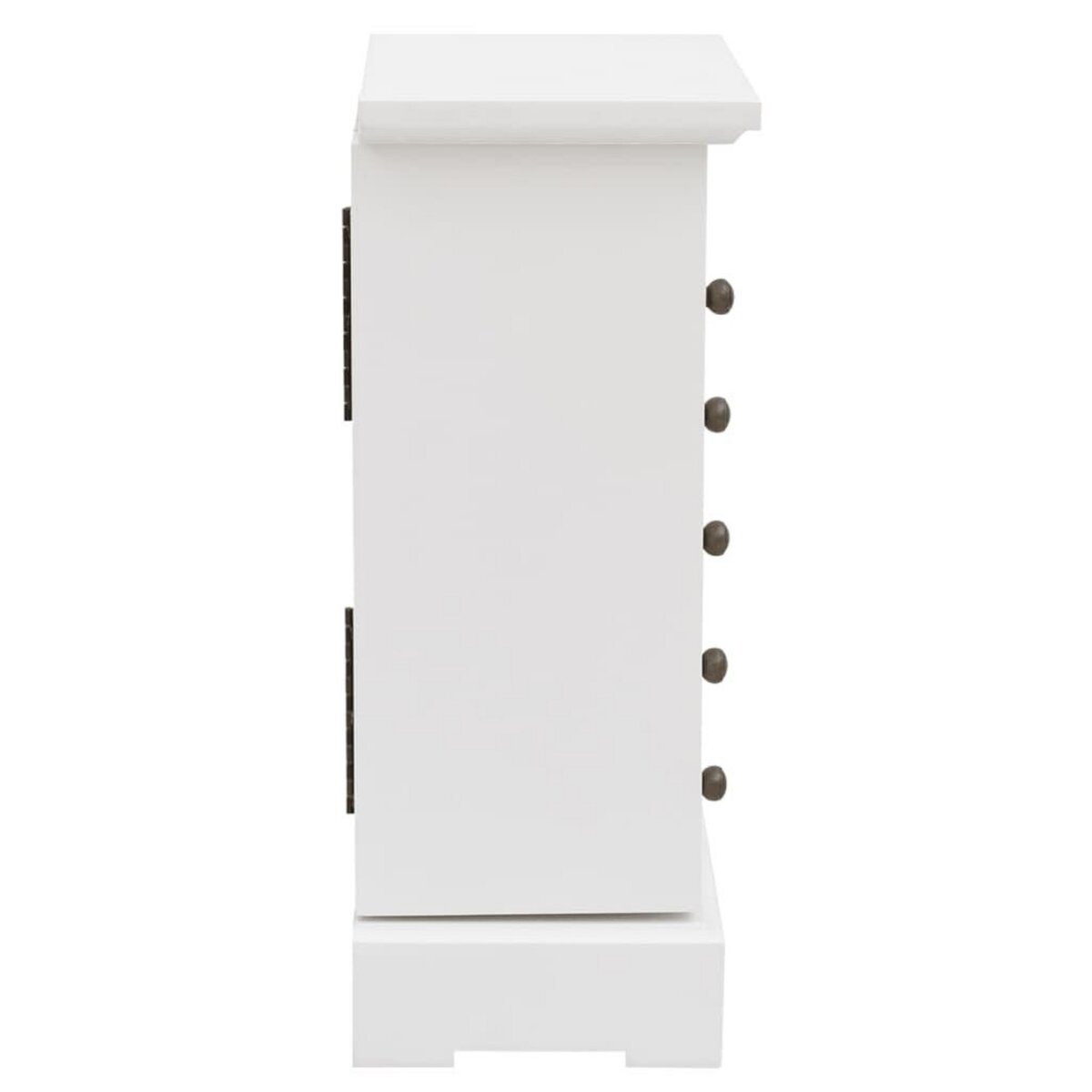 VIDAXL Boîte a bijoux avec miroir MDF 25 x 13,5 x 34 cm