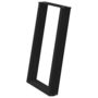 Voir la diapositive 4 : VIDAXL Pieds de table a manger forme de U 2 pcs noir 50x(72-73) cm