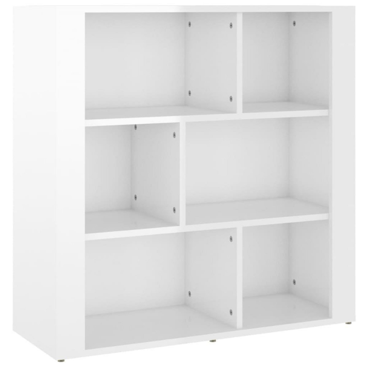 VIDAXL Buffet Blanc brillant 80x30x80 cm Bois d'ingenierie
