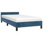 Voir la diapositive 3 : VIDAXL Cadre de lit sans matelas bleu fonce 80x200 cm velours