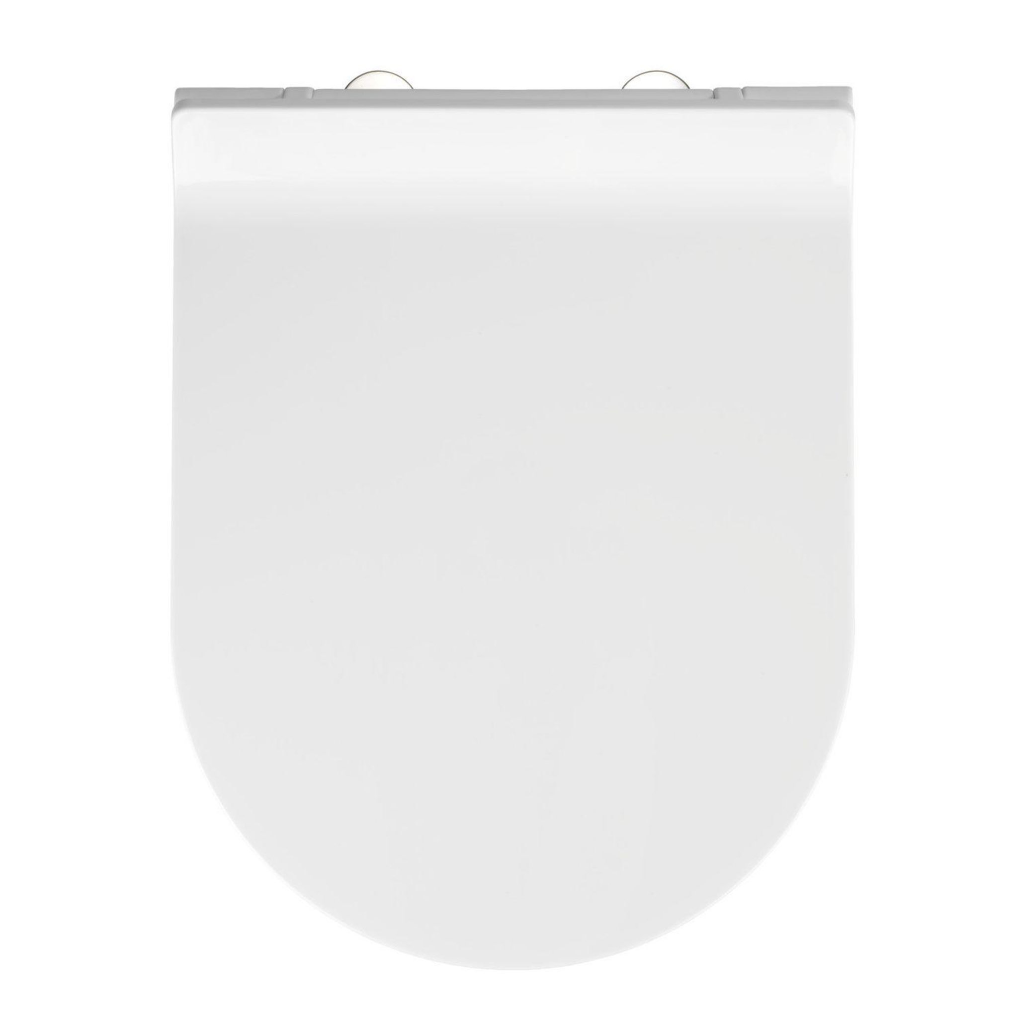 Voir la diapositive 2 : Wenko Abattant wc habos - abaissement automatique - blanc