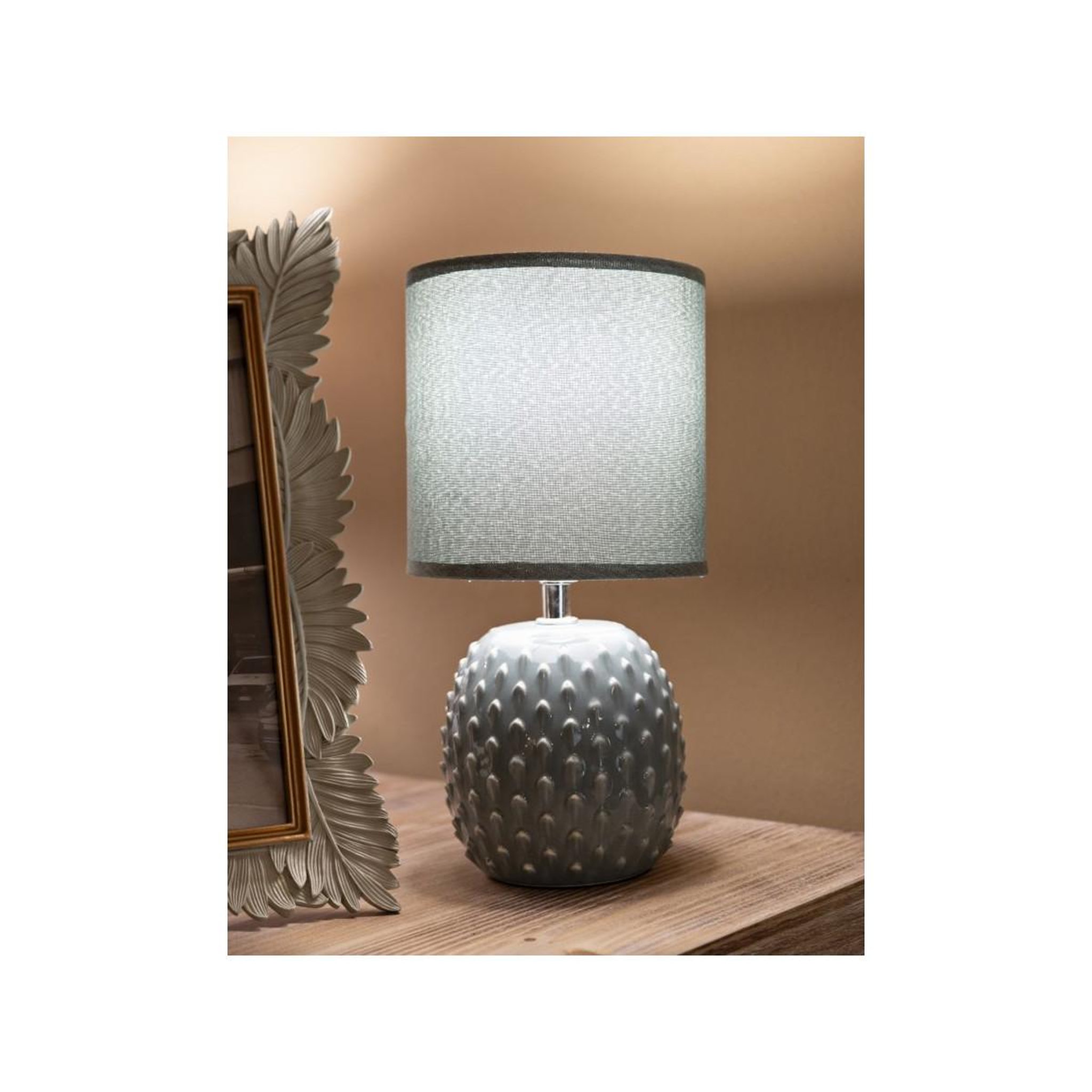 Voir la diapositive 5 : Paris Prix Lampe à poser en céramique  pontus  27cm turquoise