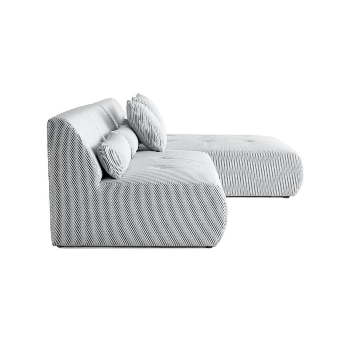 LISA DESIGN Onyx - canapé modulable d'angle réversible 4 places - en tissu mailles 3d