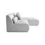 Voir la diapositive 4 : LISA DESIGN Onyx - canapé modulable d'angle réversible 4 places - en tissu mailles 3d