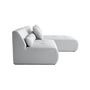 Voir la diapositive 4 : LISA DESIGN Onyx - canapé modulable d'angle réversible 4 places - en tissu mailles 3d