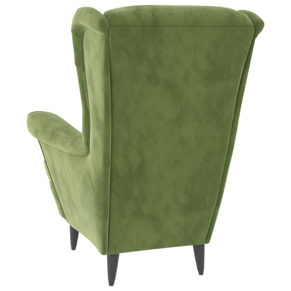 VIDAXL Fauteuil vert clair velours